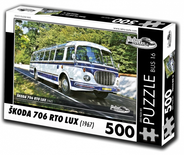 Dėlionė RETRO-AUTA Škoda 706 RTO LUX autobusas, 500 detalių