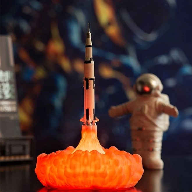 Vaikiška naktinė lemputė startuojančios raketos formos – modelis 3