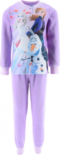 Vaikiška pūkinė pižama „Disney Frozen“ dovanų dėžutėje, tamsiai violetinė
