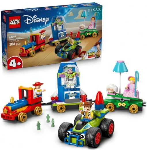 LEGO® | Disney ir Pixar 43264 Šventinis traukinukas ir Žaislų istorijos automobiliukas