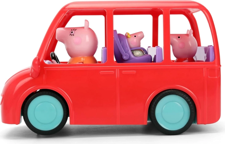Šeimos automobilis su Peppa Pig herojėmis