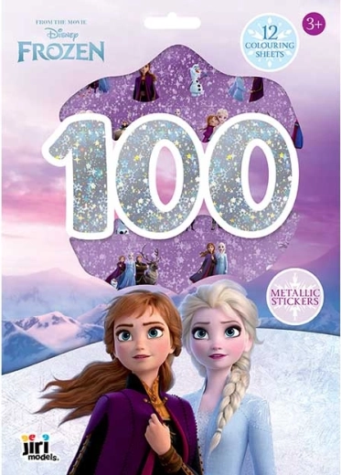 Disney Ledo karalystė – metalinių lipdukų ir spalvinimo rinkinys (100+ vnt.)