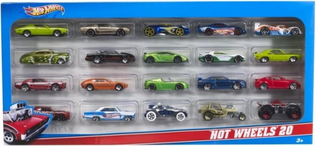 Hot Wheels automobiliukų rinkinys 20 vnt.