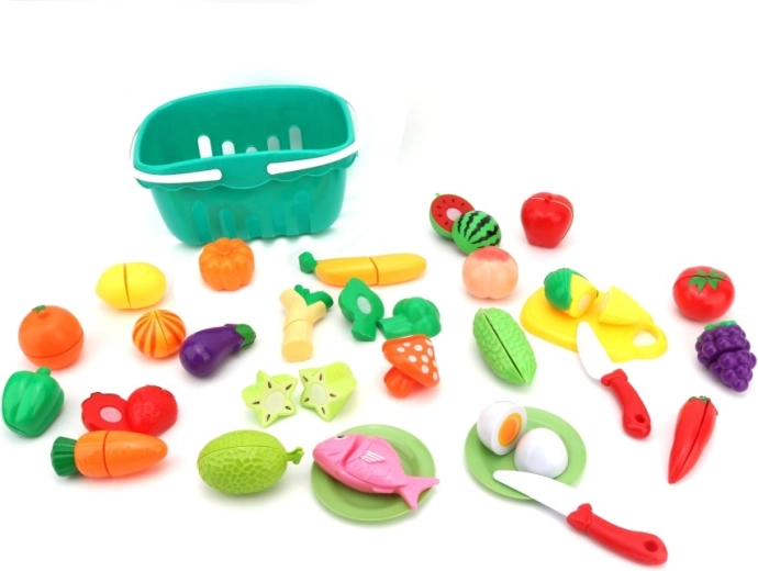 Pjaustomi maisto produktai realistiniam žaidimui