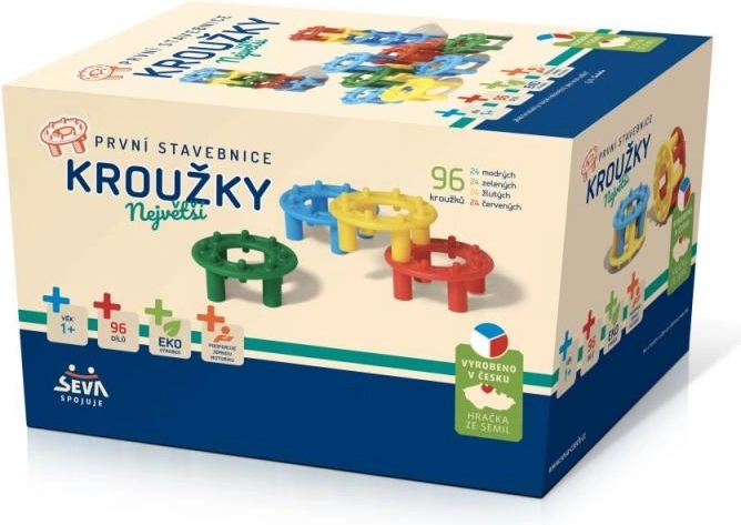 First Building Set Rings – 96 pieces in a box
