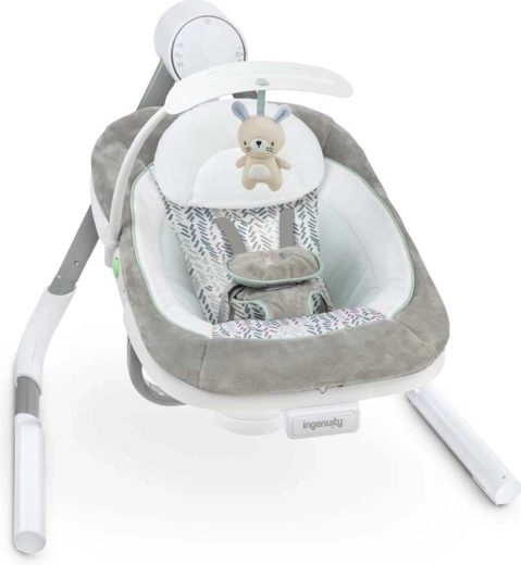 Ingenuity vibrating baby swing with melodies and USB Anyway Sway Spruce