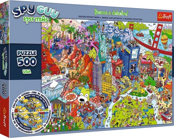 Dėlionė Spy Guy Lost Items USA 500 detalių