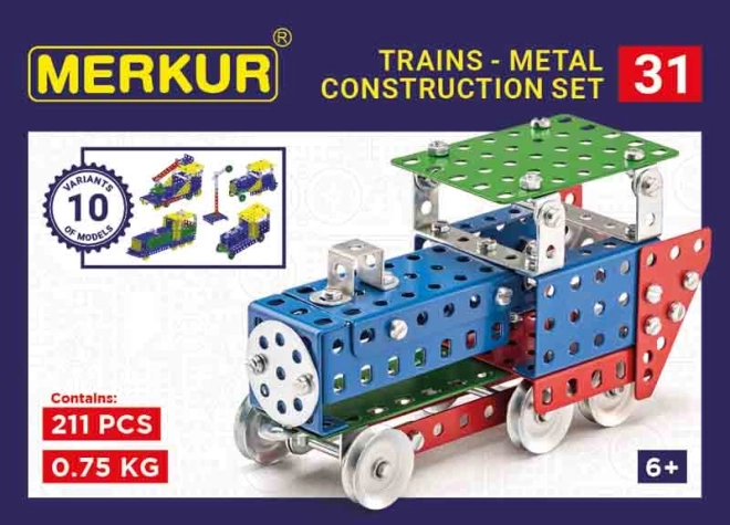 Merkur geležinkelių modelių metalinis konstruktorius – 220 dalių