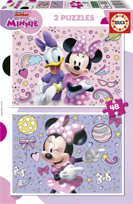 Educa Puzzle Minnie 2×48 pieces
