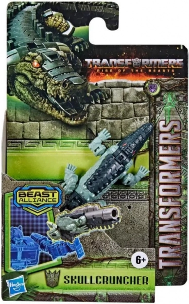 Transformers: Rise of the Beasts figūrėlė Skullcruncher – transformuojasi į ginklą, 8 cm