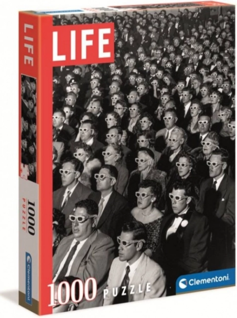 Clementoni dėlionė „Life“ Čihuahua 1000 dalių – Gyvenimas 3D formatu (akiniai)