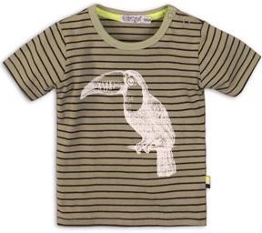 Dirkje kids' short-sleeve T-shirt Tropical toucan do it green