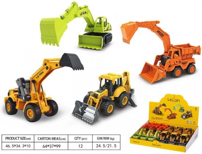 Statybinė technika su inerciniu mechanizmu 20 cm
