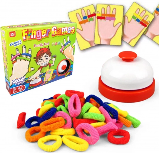 Miklumą lavinantis žaidimas WOOPIE FINGER GAMES – spalvotos gumytės (4+)