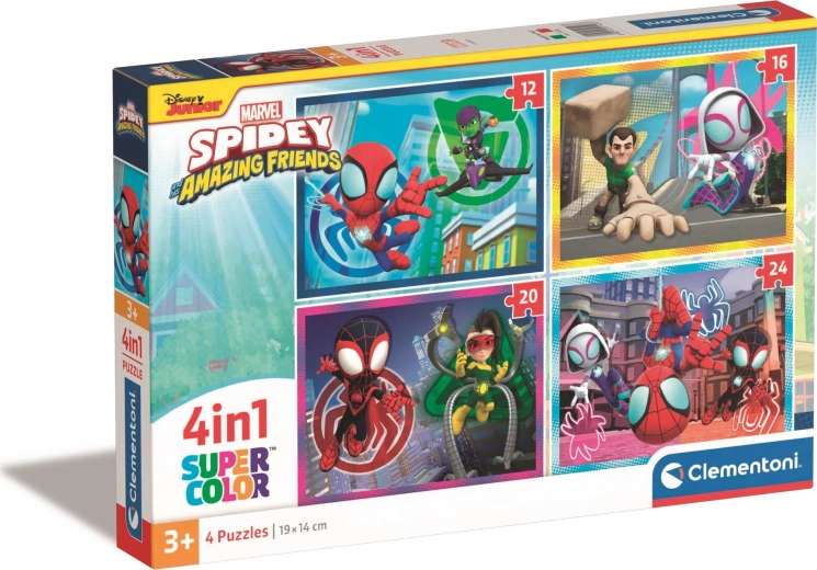 Dėlionė 4 viename „Spidey ir jo nuostabūs draugai“ Clementoni