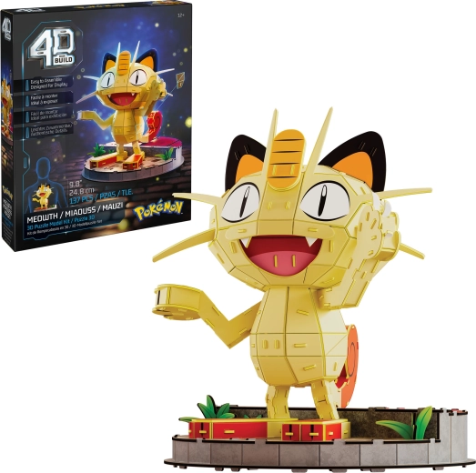 4D Build Pokémon Meowth 3D Puzzle Model to Assemble