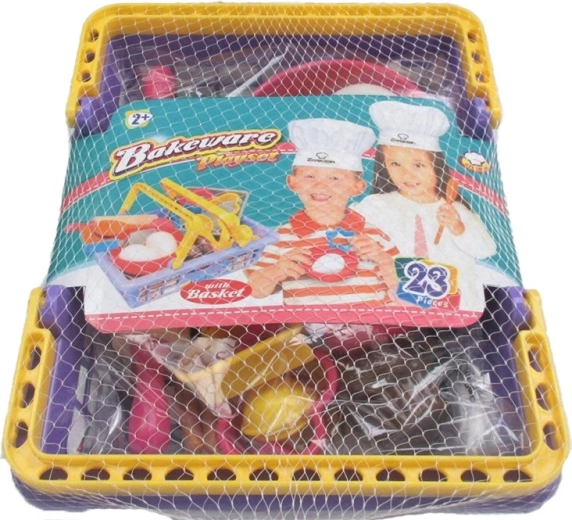 Doll stroller with 23-piece accessory set
