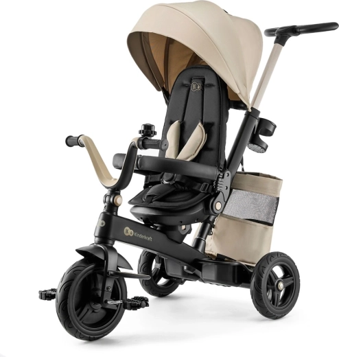 Kinderkraft vaikiškas triratis Easytwist, smėlio spalvos