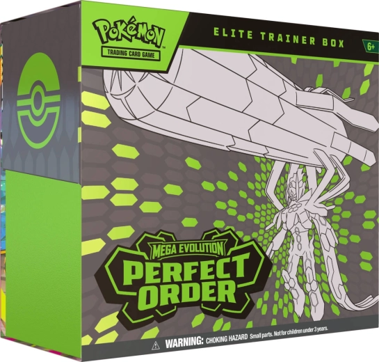 Pokémon TCG Mega Evolution 03 Perfect Order elitinis treniruotės rinkinys (Elite Trainer Box)