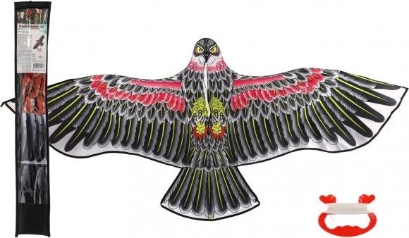 Skraidantis erelis aitvaras iš nailono 160 × 55 cm audinio dėkle