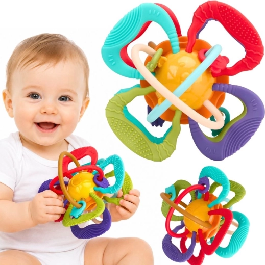 Woopie Baby sensorinis kamuoliukas-kramtukas kūdikiams