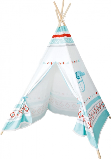 Small Foot vaikiška palapinė tipis baltai mėlyna