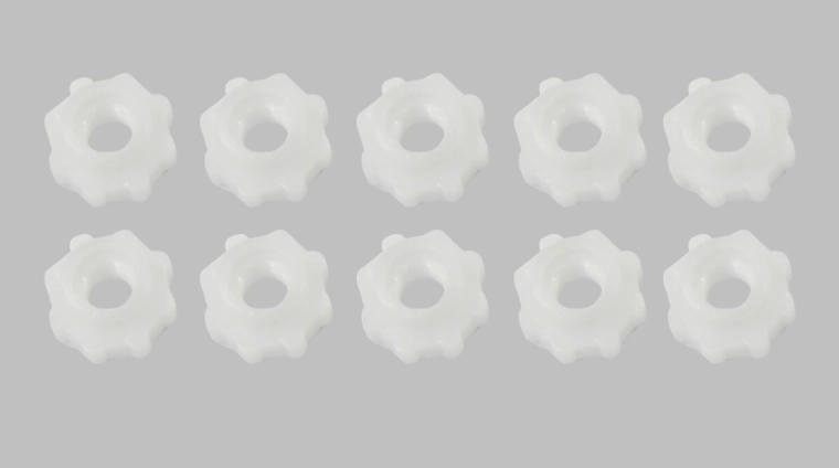 Nylon Nuts M6 × 25 mm - 10 pieces