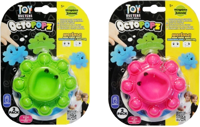 Fidget aštuonkojis – dvipusis spaudomas žaislas (2 vnt.)