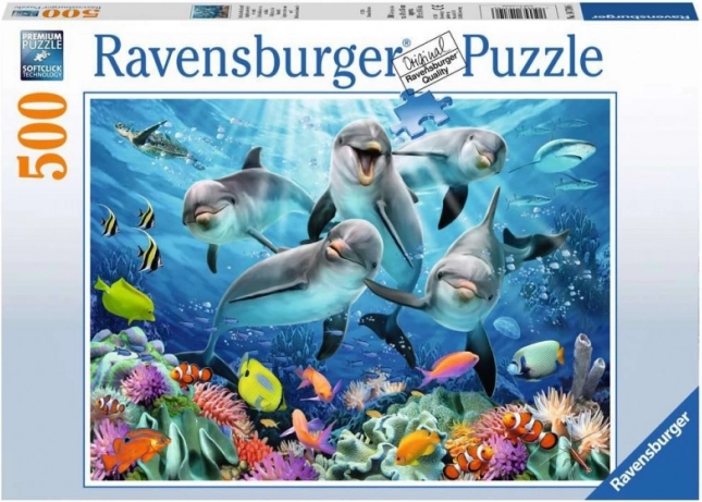 Dėlionė 500 detalių – delfinai RAVENSBURGER