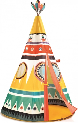 Vaikiška palapinė Djeco Teepee indėniško tipio stiliumi