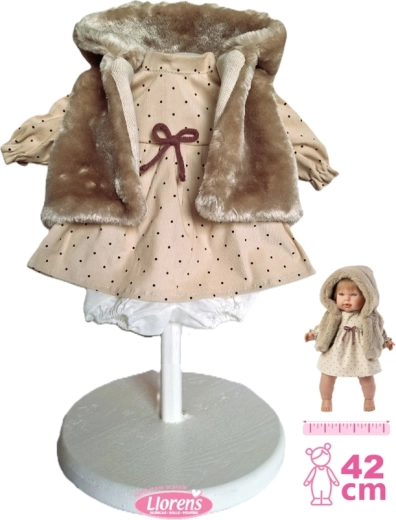 Llorens drabužė lėlei 42 cm – 3 dalių rinkinys