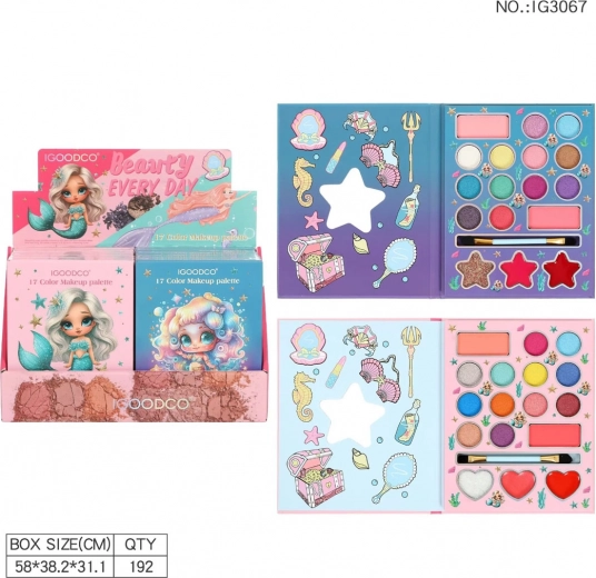 Kids’ makeup set mermaid – blue book