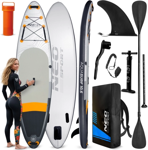 Neo-Sport Aquasurf 10’6 inflatable paddleboard (SUP) 320 × 84 × 15 cm – set with accessories