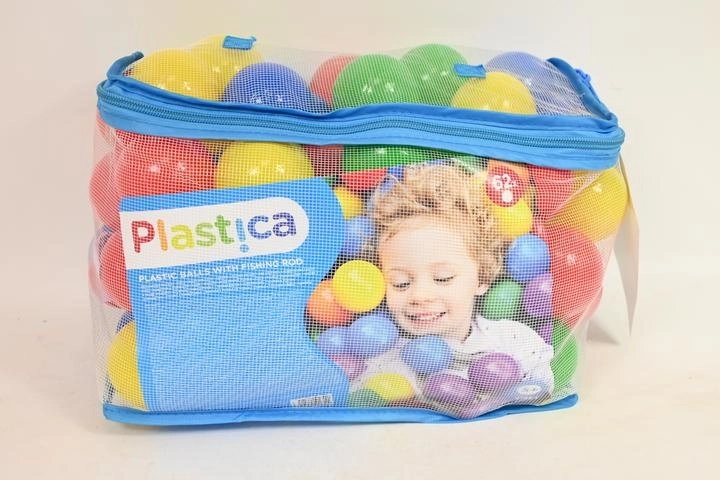 Woodyland plastikiniai kamuoliukai su meškere – 62 vnt. rinkinys