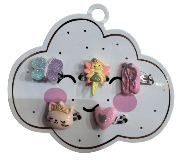 PINK žiedų rinkinys „fėja ir gyvūnėliai“, 5 vnt.