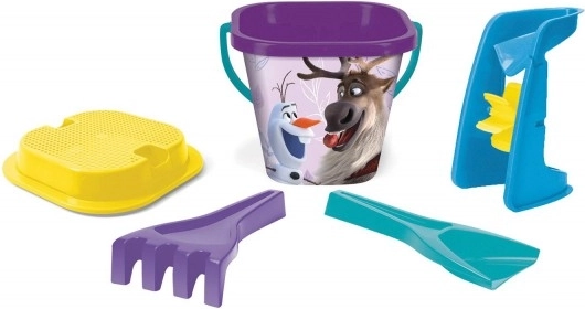 Smėlio rinkinys su malūnėliu FROZEN (Ledo karalystė) 5 vnt.