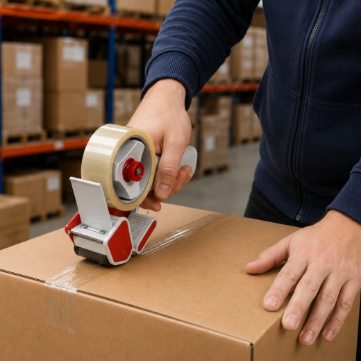 Fast sealing of boxes and parcels