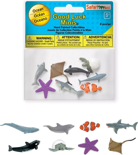 Safari Ltd. Vandenynas Good Luck Minis funpack (8 figūrėlės)