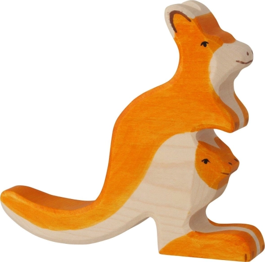 Holztiger kengūra su jaunikliu – 1 vnt.