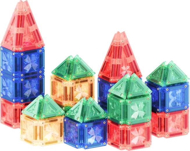 Cleverclixx magnetinis konstruktorius Mini Tiles Intense Pack 28 vnt.