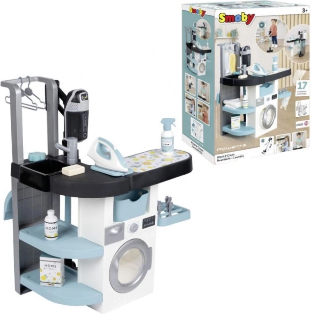 Children's Laundry Set with Iron and Rowenta Vacuum Cleaner