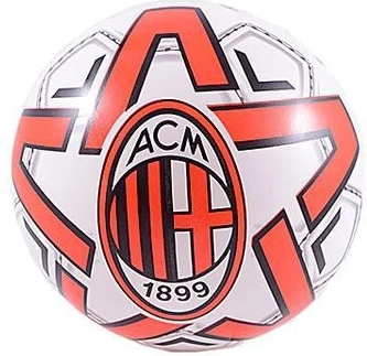 Brother futbolo kamuolys A.C. Milan 23 cm, sertifikuotas, raudonai baltas