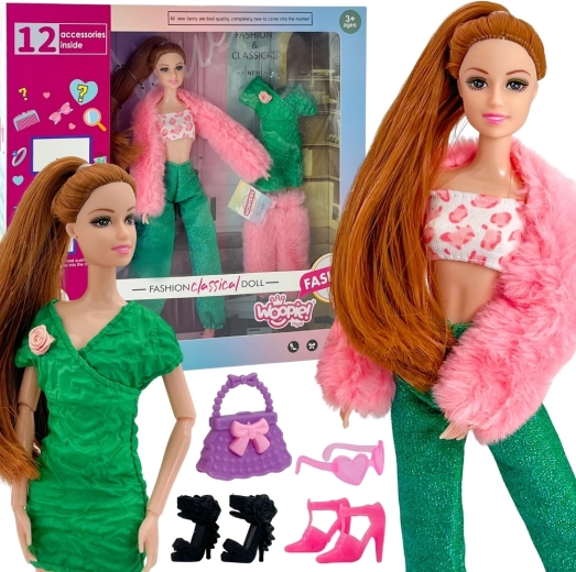 Woopie Royal lėlė Emi 30 cm su 12 staigmenų, drabužiais ir priedais