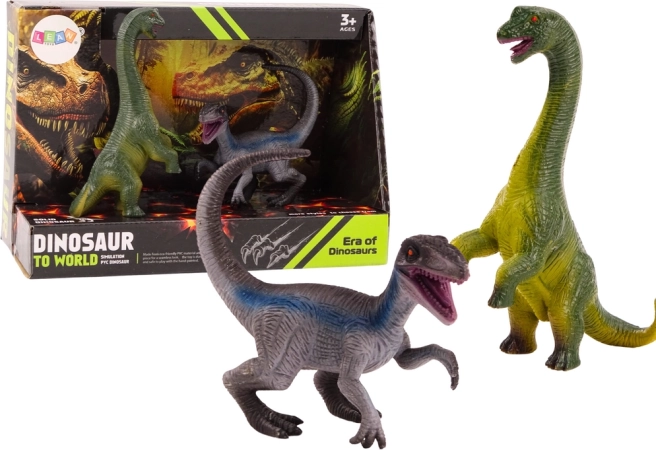 Dinozaurų figūrėlių rinkinys – brachiozauras ir velocirotorius (2 vnt.)