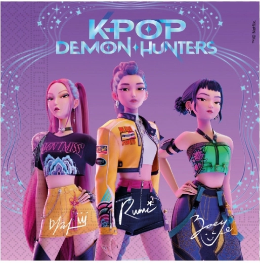 Popierinės servetėlės Demon hunters – K-POP, 33 × 33 cm (20 vnt.)