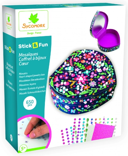 Stick & Fun – širdies formos papuošalų dėžutė