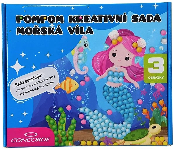 Kūrybinis rinkinys su pomponais Undinėlė CONCORDE