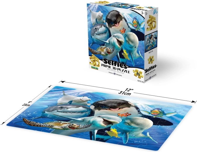 Prime 3D Puzzle Selfie in the Ocean 48 Pieces