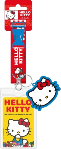 Hello Kitty kaklo virvutė su pakabuku ir ID dėkliuku