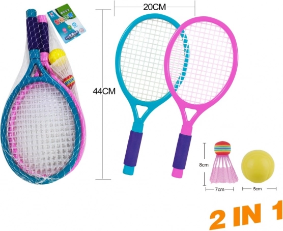 Vaikiškas badmintono ir teniso rinkinys